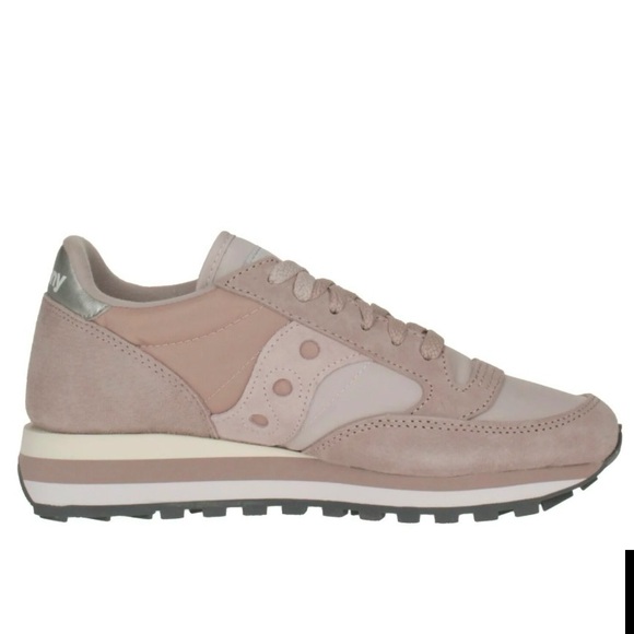 Saucony Shoes - EUC Saucony Jazz Triple Women’s Lace Up Sneaker In Pink/Tan Size 7.5